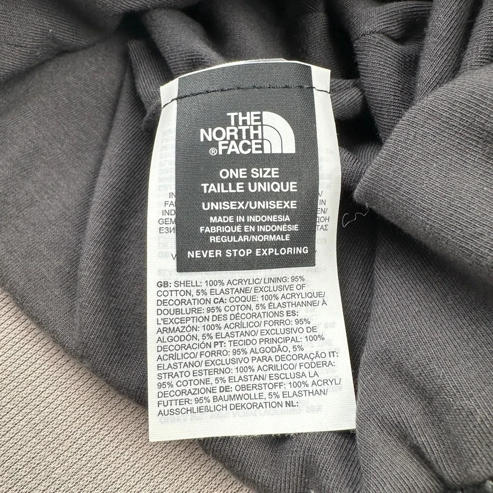 The North Face Salty Dog Beanie Charcoal Grey Heather Ribbed Knit Hat OS